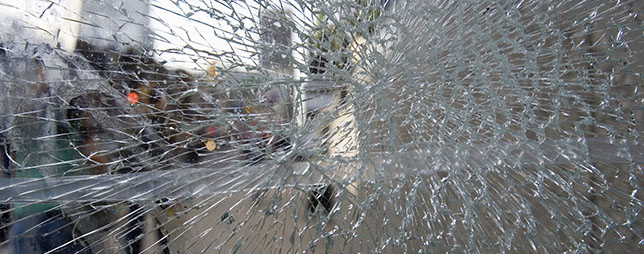 Smashed Security Glass
